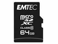 EMTEC - USB-Flash-Laufwerk - 16 GB - Class 10 - microSDHC - USB 2.0