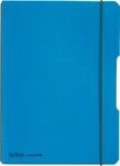 Herlitz Notizbuch my.book, Format DIN A5, Kunststoff, 40 karierte Bl&auml;tter, blau