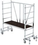 Munk Klappger&uuml;st 4-fach Sprossen, Arbeitsh&ouml;he 300 mm, 150 kg, mobil, platzsparend,