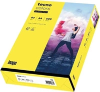 OVOL Farbiges Kopierpapier tecno colors, DIN A4, 80 g/m&sup2;, gelb, 500 Blatt