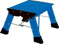 Klapptritt Treppy, 1 Stufe, blau