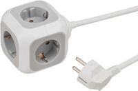 Brennenstuhl ALEA-Power Steckdosenblock, 4 Steckdosen, 1,4 m Kabel, bis 3680W,