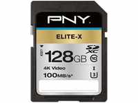 PNY Elite-X - Flash-Speicherkarte - 128 GB - UHS-I U3 / Class10 - SDXC UHS-I
