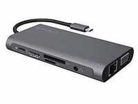 Icy Box IB-DK4040-CPD - Dockingstation - USB-C - VGA, HDMI