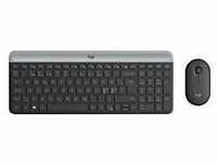 Logitech Slim Wireless Combo MK470 - Tastatur-und-Maus-Set - Nordisch - Graphite