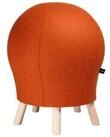 Hocker Sitness Alpine, mit integriertem Gymnastikball, Bezug 75 % Schurwolle, orange