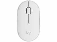 Logitech Pebble M350 - Maus - Bluetooth, 2.4 GHz - Off-White