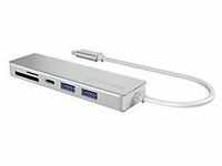 Icy Box IB-HUB1413-CR - Dockingstation - USB-C