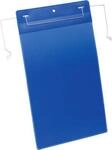 Dokumententaschen mit Drahtb&uuml;gel, B 210 x H 297 mm (DIN A4), 50 St&uuml;ck, blau