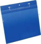 Dokumententaschen mit Drahtb&uuml;gel, B 297 x H 210 mm (DIN A4 quer), 50 St&uuml;ck, blau