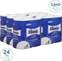Kleenex&reg; Toilettenpapier 8484, 4-lagig, 6 P&auml;ckchen &aacute; 4 Rollen, 160 Blatt/Rolle,