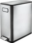 EKO Treteimer Ecofly II, 20 Liter, Edelstahl, fingerabdruckfest, ger&auml;uschloser