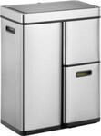 EKO Sensor-Abfalleimer Mirage Plus Recycler, 30+15+15 Liter, geb&uuml;rsteter Edelstahl,