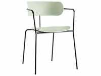 Stuhl BISTRO, stapelbar bis zu 4 Stück, B 535 x T 545 x H 760 mm, Stahlrohr &