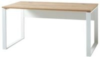 Schreibtisch LIONI, Rechteck, Kufen, B 1580 x T 790 x H 750 mm, Navarra Eiche