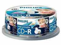 Philips CR7D5JB25 - 25 x CD-R - 700 MB (80 Min) 52x - mit Tintenstrahldrucker