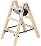 Munk&reg; Holz-Stufen-Stehleiter, Nadelschnittholz/Buche, 80 mm geriffelt,