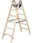 Munk&reg; Holz-Stufen-Stehleiter, Nadelschnittholz/Buche, 80 mm geriffelt,