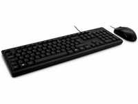 Inter-Tech KB-118 - Tastatur-und-Maus-Set - USB - QWERTZ - Schwarz - retail