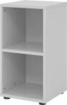 Regale Breno, 2 OH, 28 kg je Boden, B 400 x T 400 x H 748 mm, Spanplatte, lichtgrau