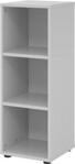 Regale Breno, 3 OH, 28 kg je Boden, B 400 x T 400 x H 1100 mm, Spanplatte, lichtgrau