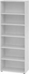 Regale Breno, 6 OH, 28 kg je Boden, B 800 x T 400 x H 2156 mm, Spanplatte, lichtgrau