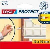 tesa&reg; Schutzpuffer Protect&reg;, quadratisch, selbstklebend, sto&szlig;d&auml;mpfend, L 10 x B
