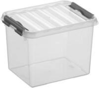 Aufbewahrungsbox Sunware Q-LINE, Verschlussclips, transparent, stapelbar, 3L, L 200 x