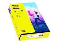 Farbiges Kopierpapier tecno colors, DIN A4, 120 g/m², gelb, 1 Paket = 250 Blatt