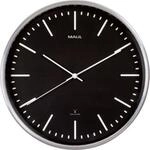 Funk Wanduhr Maul MAULfly, schwarz, rund, f&uuml;r Innenr&auml;ume &empty; 300 mm,