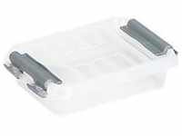 Aufbewahrungsbox Sunware Q-LINE, Verschlussclips, transparent, stapelbar, 0,2 l, L