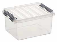 Aufbewahrungsbox Sunware Q-LINE, Verschlussclips, transparent, stapelbar, 2 l, L 200