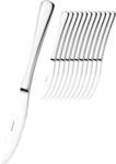Men&uuml;messer 12er-Set, Klingenstahl 13/0 poliert, 20,4 cm L&auml;nge &ndash;