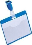 Namensschild, f&uuml;r Betriebsausweise, blau, 25 St.