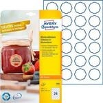 AVERY&reg; Zweckform Klebeetiketten, blanko, 40,8 x 40,3 mm, 240 St&uuml;ck, Blumenform