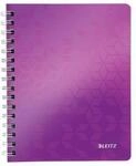 LEITZ Notizbuch WOW 4641, DIN A5, kariert, violett