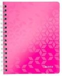 Collegeblock Leitz WOW, DIN A5, 80 karierte Blatt, Klarsicht-Tasche,