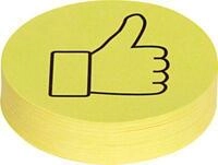 Maul Moderationskarten Daumen, f. Meinungsabfragen/Stimmzettel, 100 St&uuml;ck