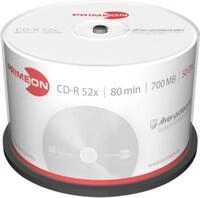 PRIMEON CD-R, bis 52fach, 700 MB/80 min, 50er-Spindel