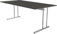 Schreibtisch Toledo, h&ouml;henverstellbar, Rechteck, C-Fu&szlig;-Gestell, Breite 2000 mm,