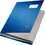 LEITZ Unterschriftenmappe A4, 20 F&auml;cher, Karton/Polypropylen, blau