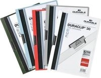 Durable Klemmmappe Duraclip, DIN A4, Kunststoff, mit Clip, sortiert