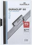 Durable Klemmmappen Duraclip, DIN A4, Kunststoff, mit Clip, wei&szlig;