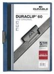 Durable Klemmmappen Duraclip, DIN A4, Kunststoff, mit Clip, dunkelblau