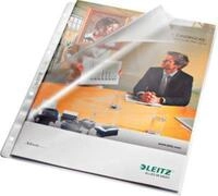 LEITZ Prospekth&uuml;llen 4780, DIN A4, oben und Lochseite offen, 100 St&uuml;ck, 4 fach