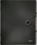 LEITZ&reg; Dokumentenmappe Solid, DIN A4, 3 Schutzkappen, 6 F&auml;cher, PP, schwarz