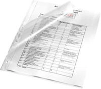 LEITZ Prospekth&uuml;llen 4784, DIN A4, oben/Lochseite, 100 St&uuml;ck, durchgehend gelocht