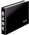 LEITZ&reg; Bank-Ordner, A6 quer, Material: Karton PP-kaschiert, schwarz