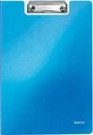 LEITZ&reg; Klemmmappe Active Wow, DIN A4, PP, mit Klemmb&uuml;gel, blau