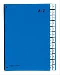 PAGNA Pultordner Color A - Z, auch f&uuml;r &Uuml;berformate, Polypropylen, blau